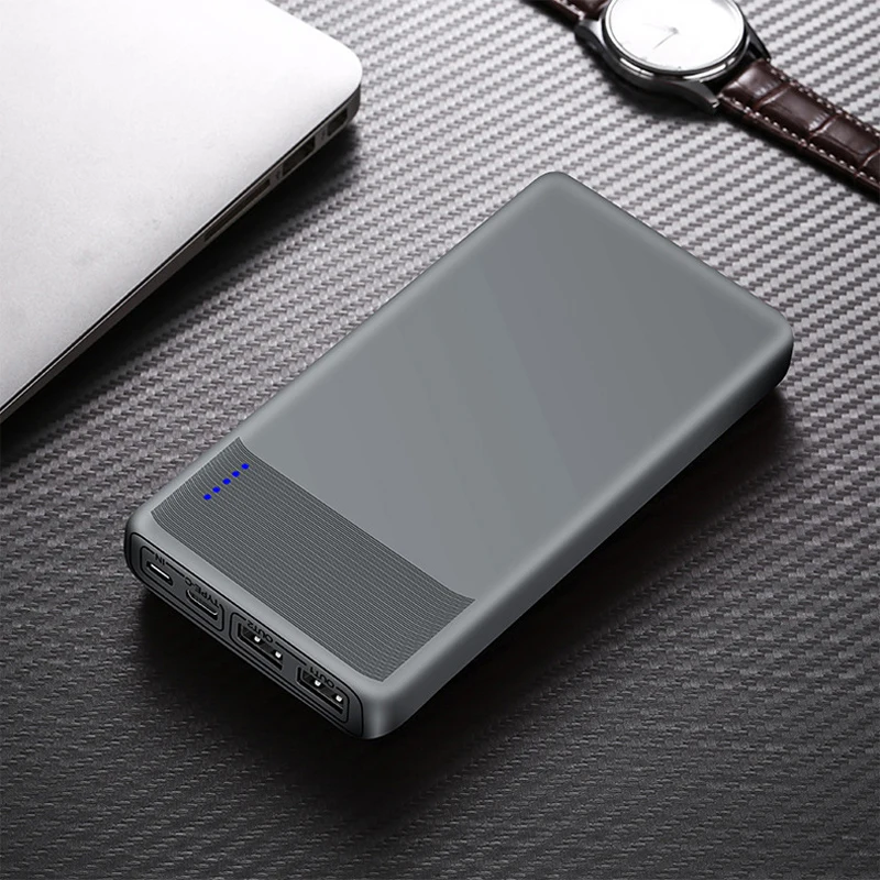 Ультра-тонкий внешний аккумулятор 20000 мАч большая емкость Зарядка сокровище полимерное сокровище зарядка для мобильного телефона внешний аккумулятор для Xiaomi
