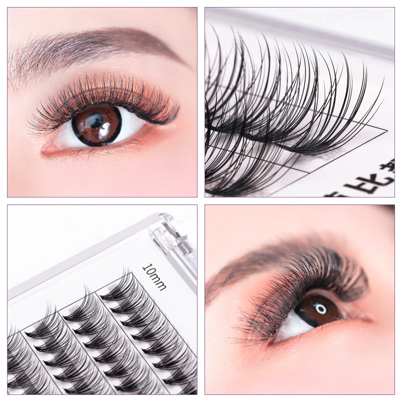 Efc beauty 0 07 мм толщина D + curl Высокое качество пре fanned 20D русские объемные ресницы
