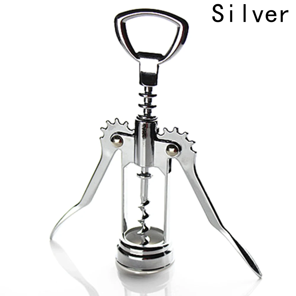 1PCS Bottle Opener Metal Red Wine Opener Corkscrew Bottle Handle Bottle