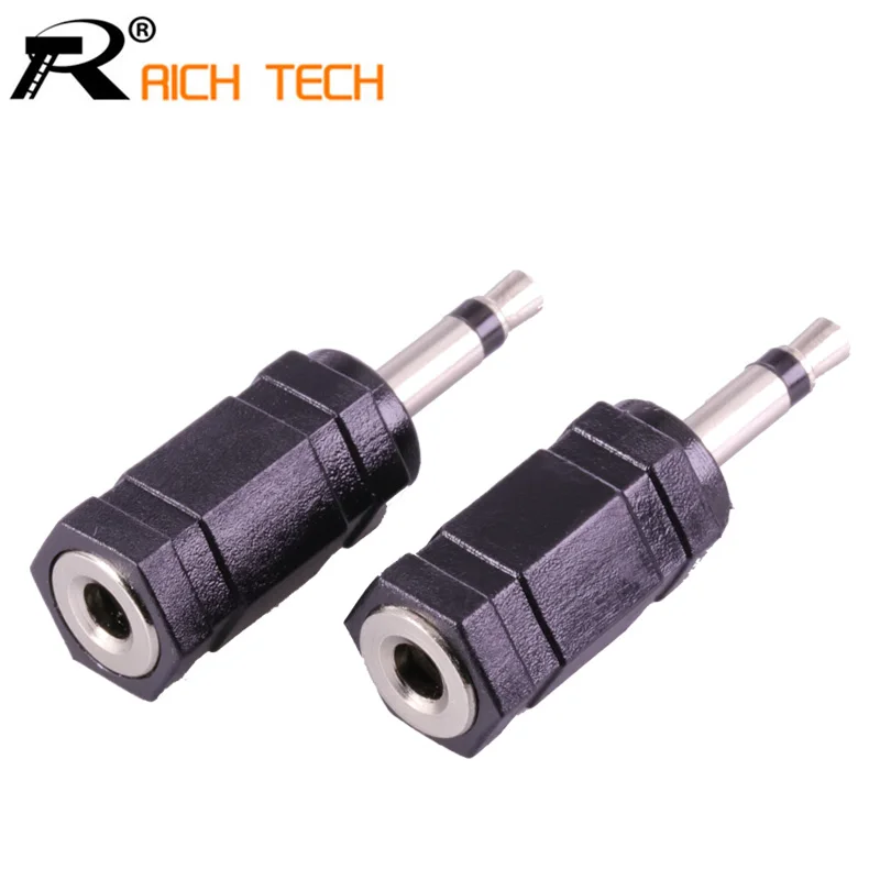 

10Pcs/lot Adapter 3.5mm mono plug to 3.5mm mono jack adapter/connector, audio/video adapter