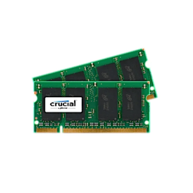 Crucial 2GB DDR2 SODIMM, 2 GB, 2 x 1 GB, DDR2, 800 MHz, 200 pin SO DIMM ...