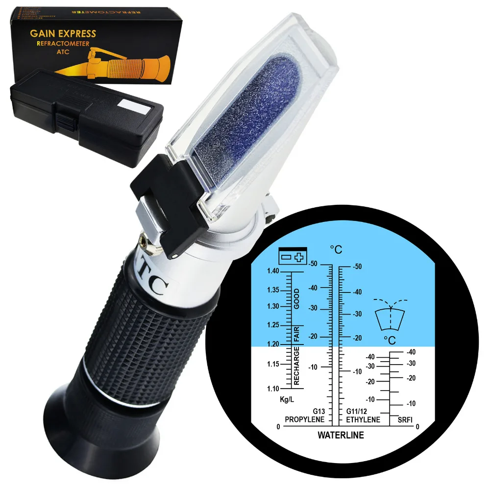 ATC Auto Glycol Refractometer Antifreeze Fluid Engine Coolant Tester fit for car