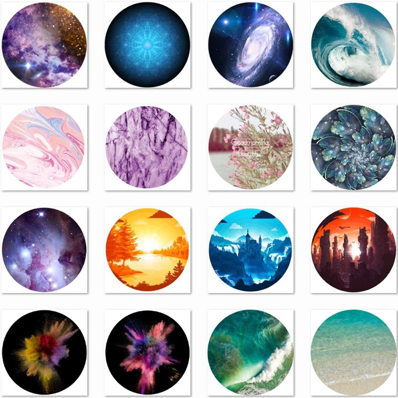 

popsoket Marble Smartphones and Tablets Expanding Grip pipsocket Phone Holder pocket socket Round Rotatable Colored попсокет