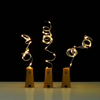 

2M20LED lamp Cork Shaped Bottle Stopper Light Glass Wine Colorful LED String Lights For Bar Xmas Party Wedding Home Decoration 1