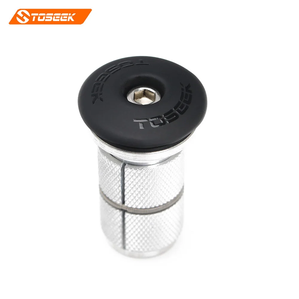 Toseek Carbon Fiber Bicycle Stem Headset Top Cap Carbon Fork Top Caps