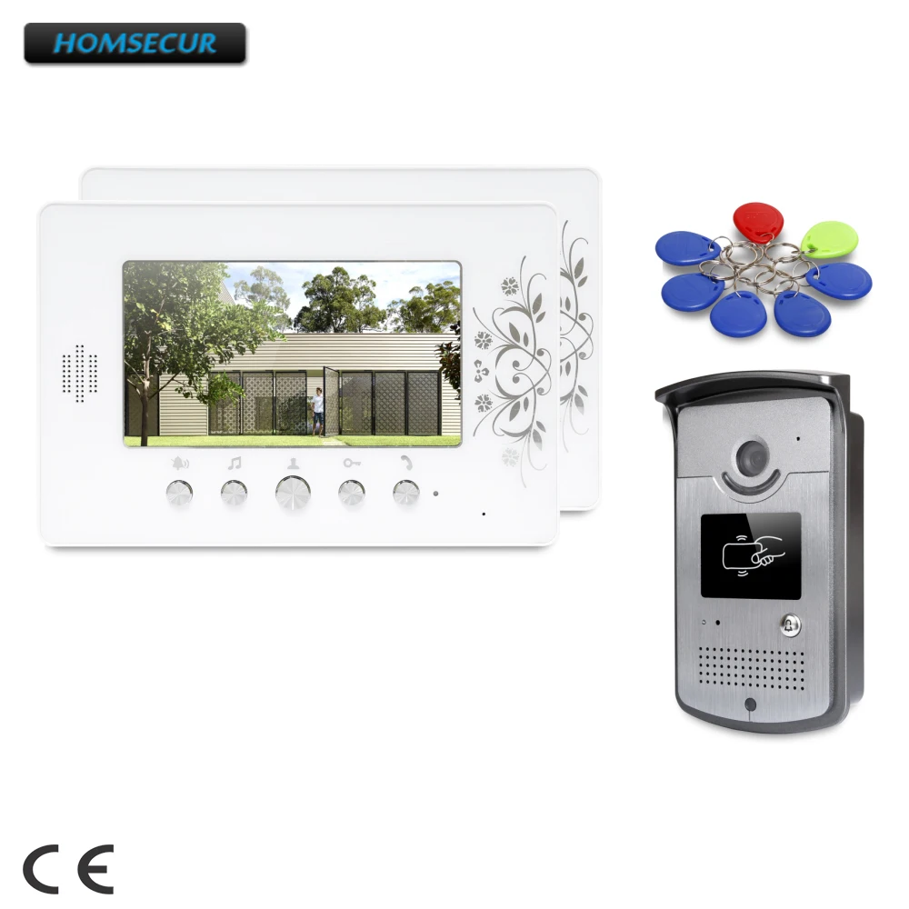 

HOMSECUR 7" Hands-free Video Door Phone Intercom System with Intra-monitor Audio Intercom XC001+XM709