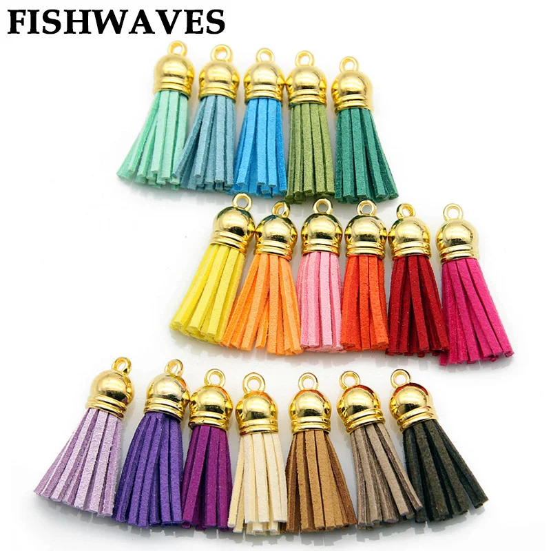 buy FISHWAVES 20pcs CCB Faux Tassel Fringe 38mm For Diy Bag Chain Earrings Silk Tassels Accessories Findings Handmade Charm Jewelry
