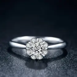 Женские Гия бриллиантовое обручальное кольцо 18 К белого золота 0.30 + 0.30ct GIA украшения с бриллиантами ручной работы обручальное гравировка