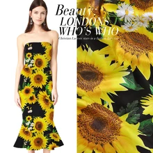 SP810 чистого шелка/подсолнечное масло/шелк ткань шелк тутового шелкопряда 93% шелк 7% спандекс/Ширина 1.18yd Толщина 19 мм/единица измерения-сантиметр метр