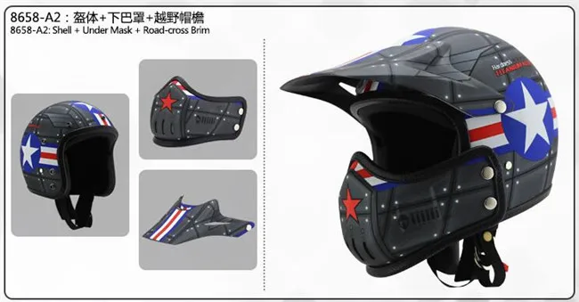 Modular Helmet Motorcycle Helmet Full Face Open Face Headgear Double D Clasp Closure Safe Combined helmets DOT