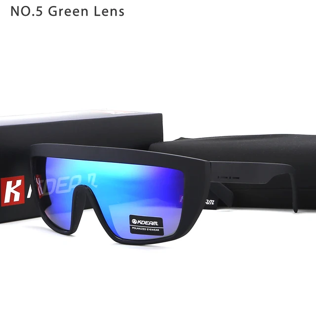 flat top shield sunglasses men