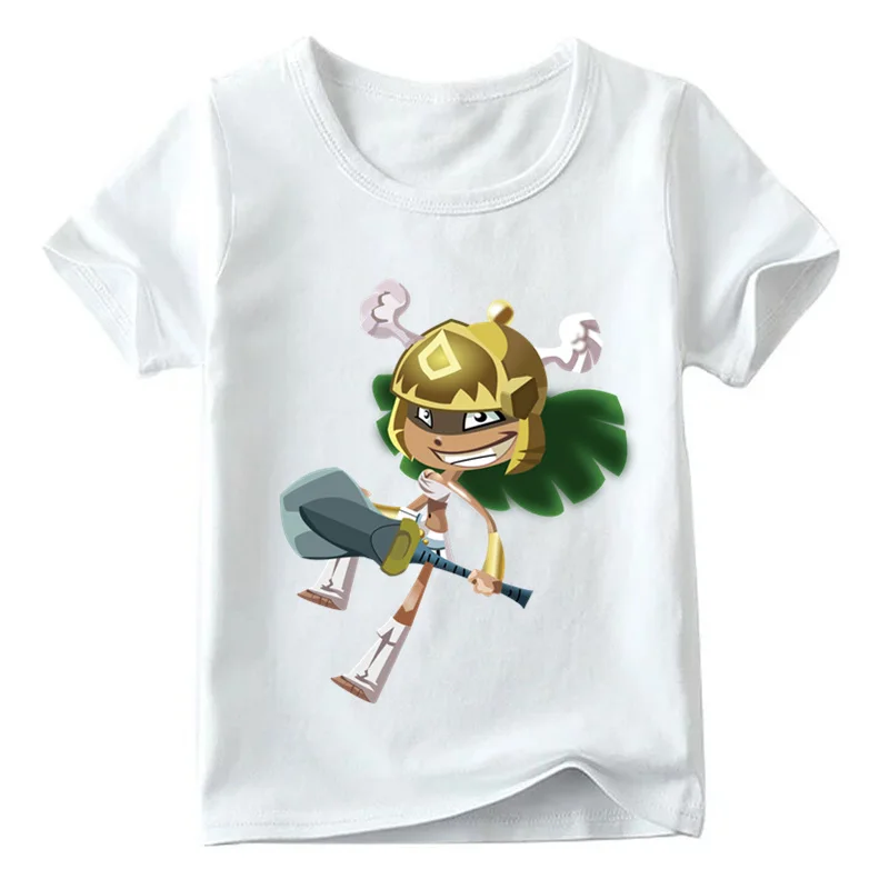 Детская футболка с принтом «Rayman Legends adventures» летняя белая футболка для маленьких девочек Повседневная забавная Одежда для мальчиков HKP5204