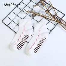 NRAHBSQT осень-зима новое бамбуковое волокно, мягкие массажные носки с магнитными точками теплые утепленные удобные носки для йоги SS030