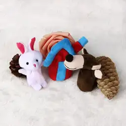 3 шт. животных Finger кукол Плюшевые Детский ребенка раннего образования Игрушечные лошадки подарок IUNEED магазин игрушек