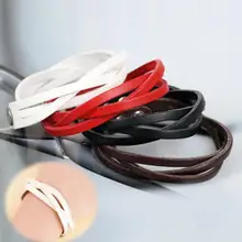 Fashion Simple Basic Twisted Leather Braided Bracelet Pu Leather Bracelets For Women Men 7 Colors