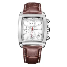 women’s watches square genuine leather black white quartz ladies clocks 30m waterproof calendar JEDIR luxury brand wristwatch