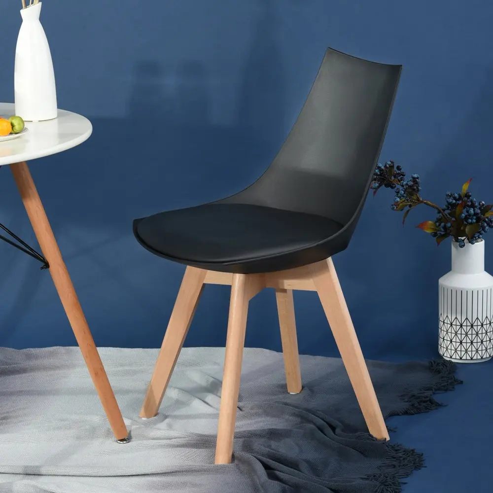 EGGREE 2 pieces Kitchen Chairs, Dining Chair, Mirror Frame With Feet, Office Room Of Solid Wood Beech And Metal Frame EGGREE 2 pieces Kitchen Chairs, Dining Chair, Mirror Frame With Feet, Office Room Of Solid Wood Beech And Metal Frame