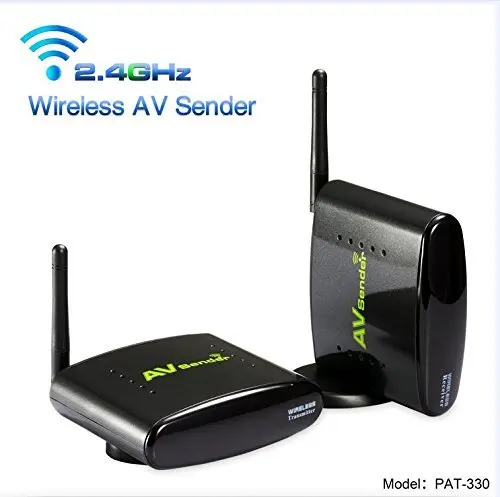 

HBUDS 2.4GHz 150m Wireless AV Sender TV Audio Video 1 Transmitter 2 Receiver PAT-330 Black