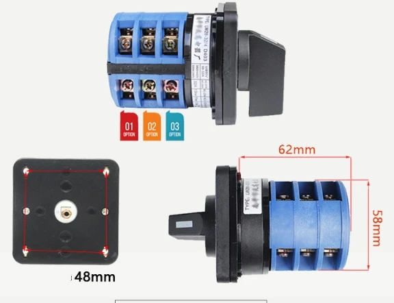 5~8kw 3 shift 32A voltage transfer switch