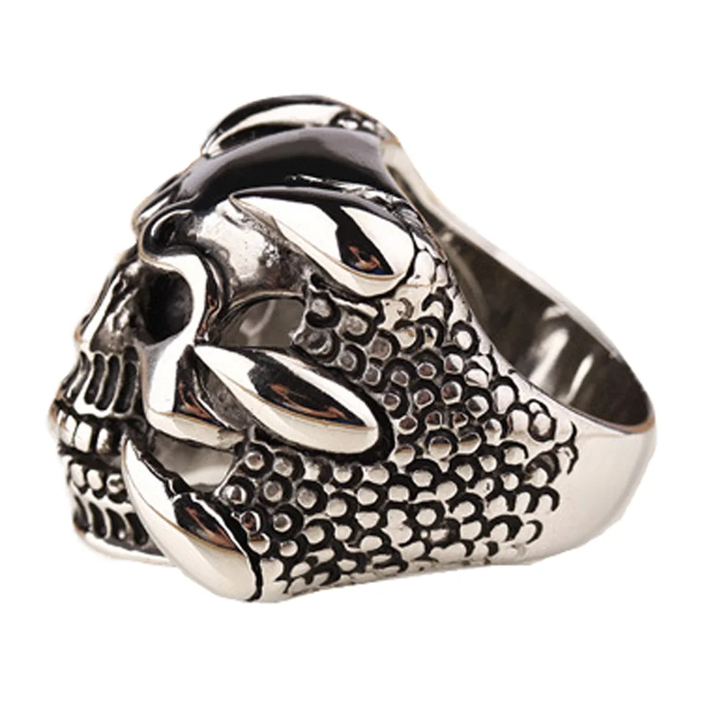 New Punk Rock Mens Biker Rings Vintage Gothic Skeleton Jewelry