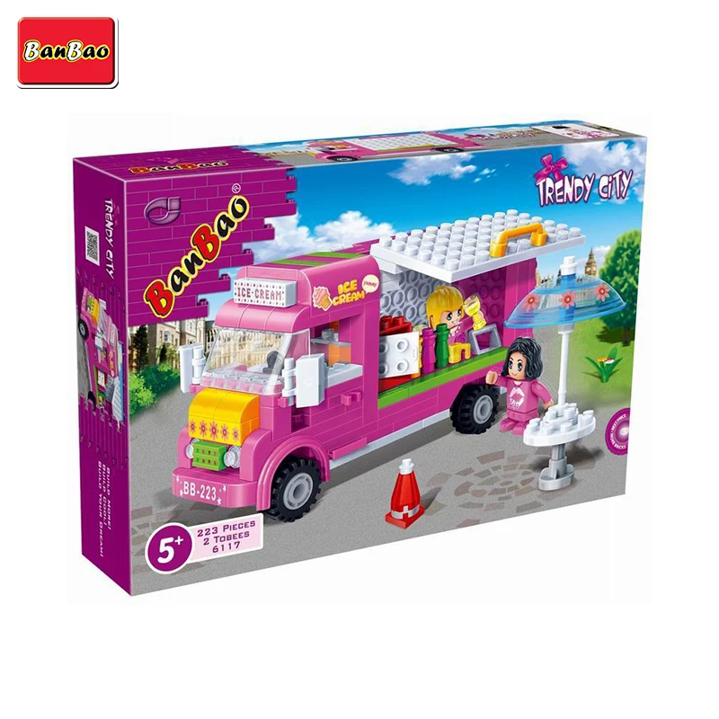 

Конструктор для детей BANBAO Кафе-мороженое 6117