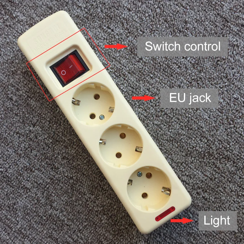 6 AC EU Plug Мощность благодаря полному отсутствию проводов доска розетки разъем