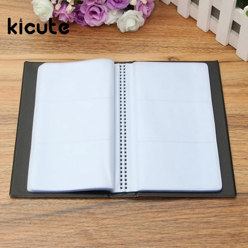 

Kicute 1pcs 300Cards Large Capacity Business Holders Organizer High Quality Business Card Holder Leather Buckle for Workers