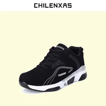 CHILENXAS 2017 New Unisex Casual Shoes Breathable Casual Fashion Flats Height Increasing men Spring Autumn Waterproof Lace-up