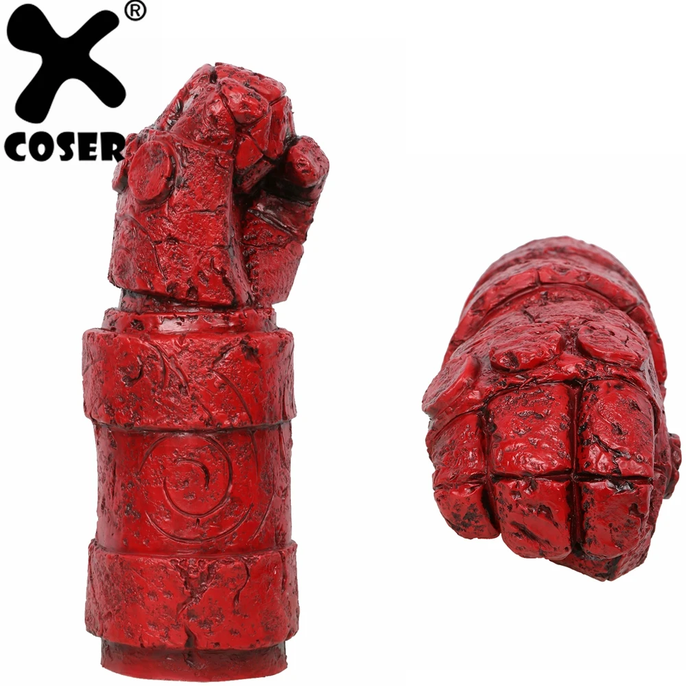 

XCOSER Hellboy Arm With Glove Costume Accessories Movie Cosplay Latex Arm Prop Halloween Cosplay Costume Prop High QualityXCOSE