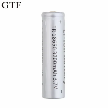 

GTF 18650 lithium battery 3200mAh lithium battery 3.7 V bright flashlight grey Rechargeable Battery