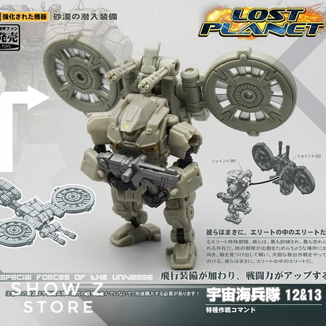 

[Show.Z Store] MechFansToys Mech Fans Toys MFT Lost Planet Powered-suit DA12 & DA13 Desert Color Transformation Action Figure