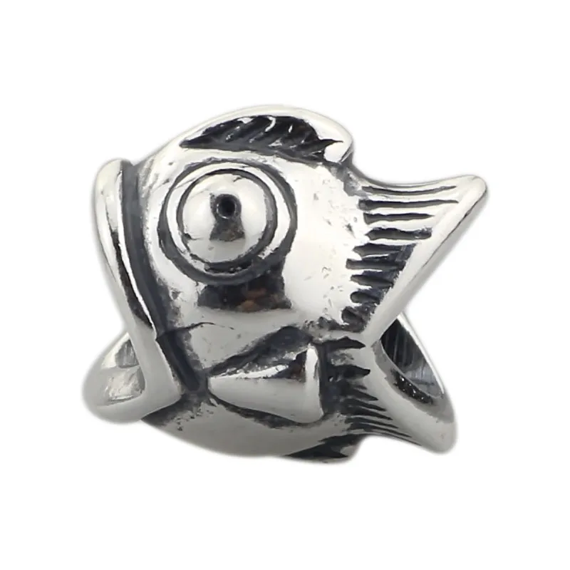 

Real 925 Sterling Silver Fish Rings for Women beads Fashion sterling-silver-jewelry Girls Gift Bracelets Troll Pendant Necklaces
