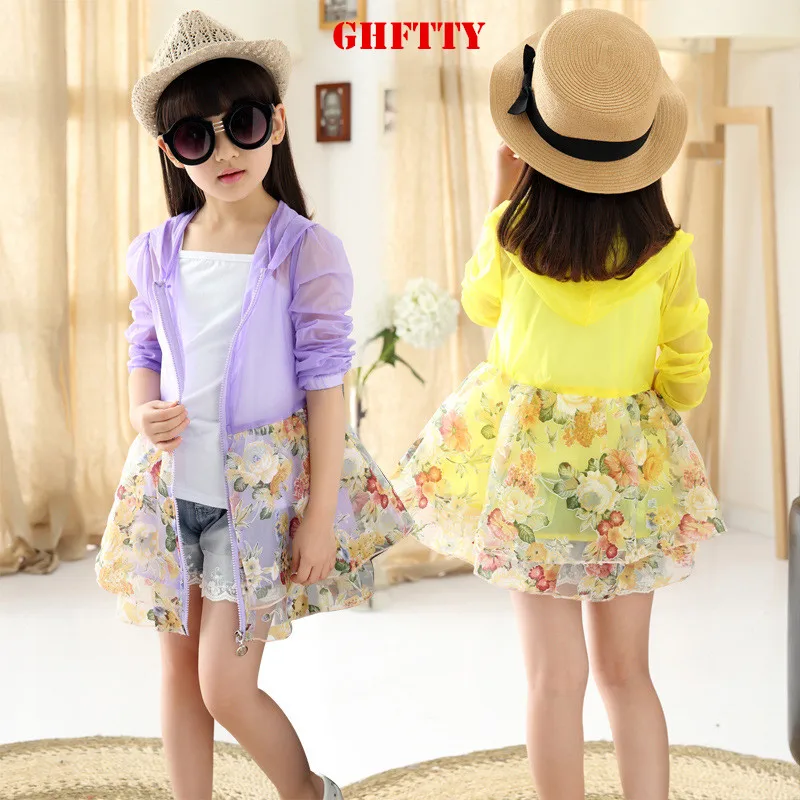 

Baby Girls Jacket Summer Autumn Coat For Girls Windbreaker Coats For Girls Children Clothes Girls Cardigan Sunscreen Clothing