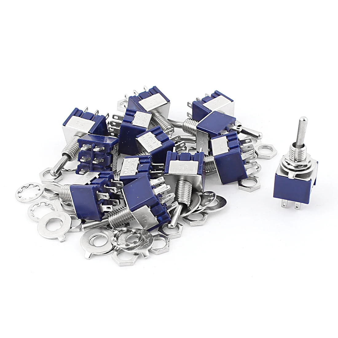 

UXCELL Ac 250V 15A 380V 10A 9 Terminal On-Off-On 3 Position 3Pdt Toggle Switch