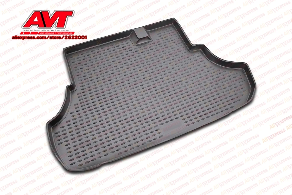 

Trunk mats for Mitsubishi Lancer X 2007-2010 sedan 1 pcs rubber rugs non slip rubber interior car styling accessories