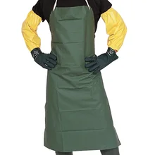 Рабочий Фартук зеленый ПВХ