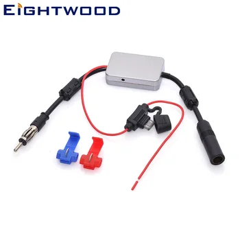 

Eightwood Conversion Car DAB/DAB+ Radio Antenna 48-860Mhz Signal Amplifier Car Radio Aerial Booster DC 12-24V New version