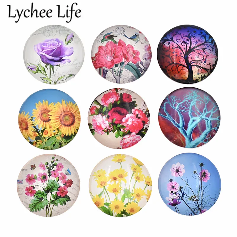 

5pcs Random Assortment Refrigerator Magnetic Sticker Crystal Floral Painted Fridge Magnet Modern Home Kitchen Decor