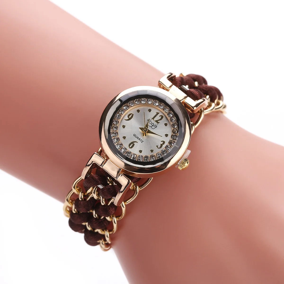 

Women Watches Creativity Pure Hand Woven Quartz Watch Retractable Rope Bracelet Wristwatch Dress Clock Gifts Relojes Para Mujer