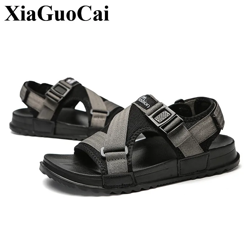 

Men Sandals Summer Shoes Outdoor Beach Male Casual Slippers Large Size Gladiator Stylish Flip Flops Flat Footwear Anti-skid