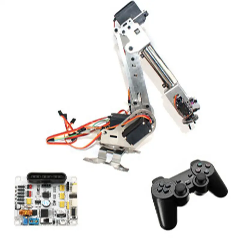 

6DOF Mechanical Arm 6Axis Rotating Manipulator Robot Arm Clamp Kit with Servo for Arduino For Kids Science Education RC Toys