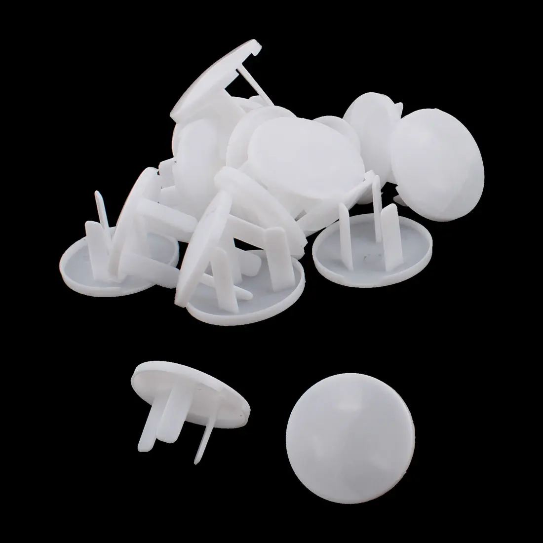 UXCELL Household Plastic Anti Dust 3 Terminal Flat Plug Outlet Socket