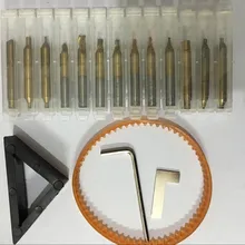 Титан HSS Концевая фрезы для всех ключей копия резка дублирование машина резак слесарные инструменты Биты Сверла 17 шт./лот