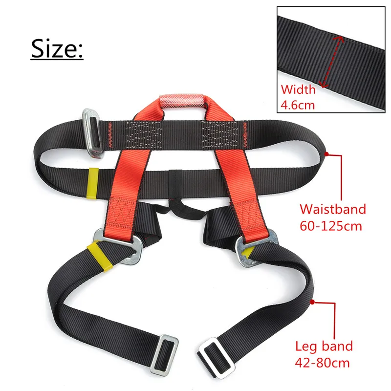 

Hot Sale Outdoor Mountain Rock Climbing Rappelling Harness Bust Belt Rescue Safety Seat Sitting Strap Outdoor Tool