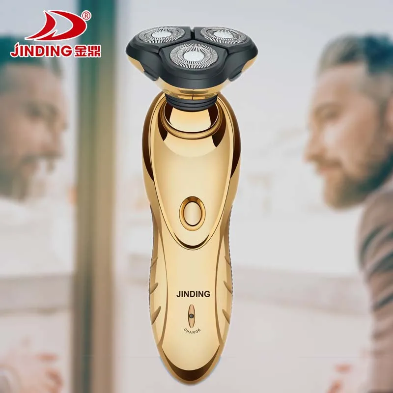 

JINDING Waterproof Electric Shaver Braun 3D floating head razor Rechargeable beard trimmer Automatic blade knife for beard