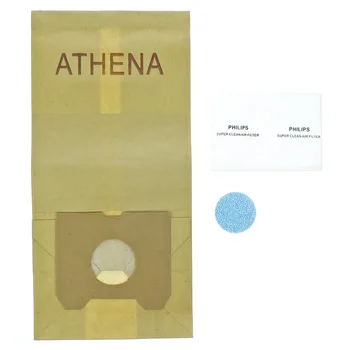 

Vacuum Cleaner Paper Dust Bag Set Replacement For Philips Thriatlon HR 6845 Set 5Pcs.