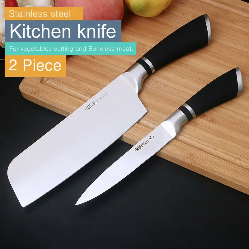 Free shipping Kitchen Knives set 2pcs Stainless steel Slicing Knife