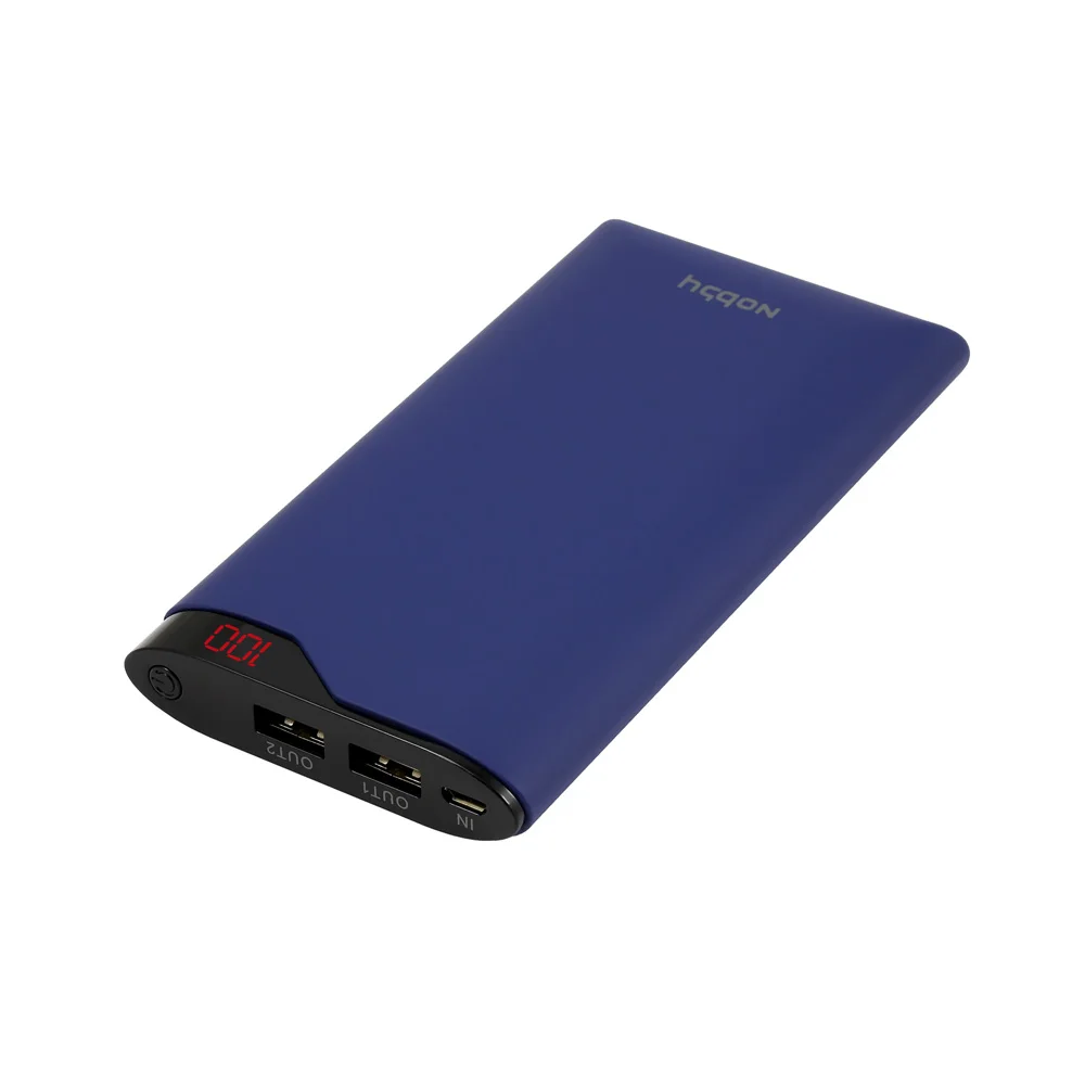 Внешний Аккумулятор Nobby Comfort NBC-PB-10-03 10000 мАч, портативное зарядное устройство, для телефона, темно-синий