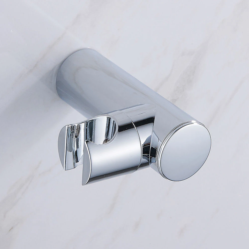 

Soild ABS Handheld Shower Spray Head Holder Bracket Wall Mount for Bathroom Hand Sprayer Wand Poilsh Chrome [3]