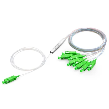 

1/8 optical fiber splitter SC APC 0.9mm Mini PLC Single Mode With SC Connector Mini-module Splitter 1x8